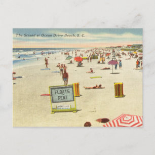 The Strand at Ocean Drive Beach, South Carolina Postcard