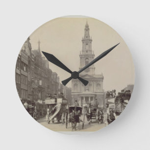 The Strand, c.1880 (sepia photo) Round Clock