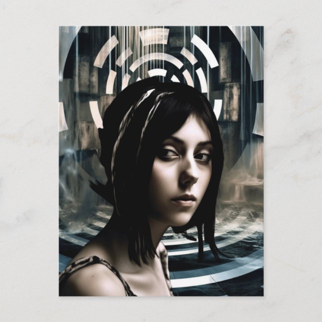 The Strange Swimming Pool Postcard (Front)