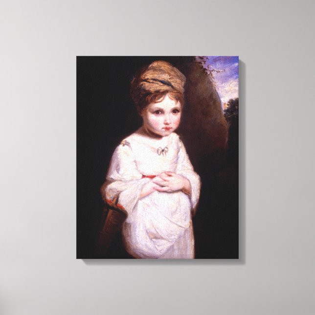 The Strawberry Girl Canvas Print (Front)
