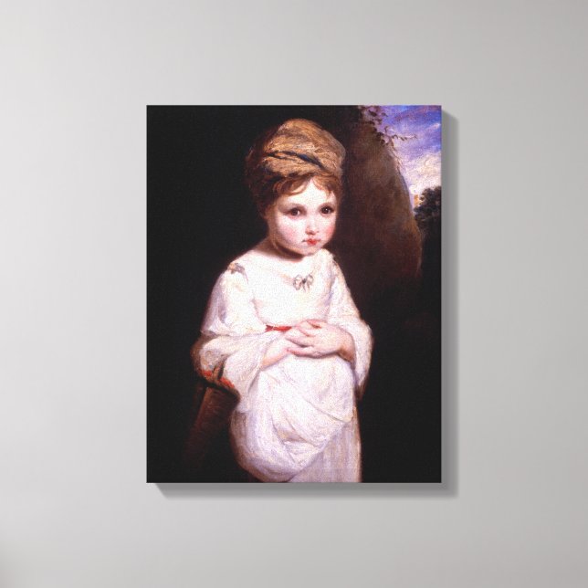 The Strawberry Girl Canvas Print (Front)