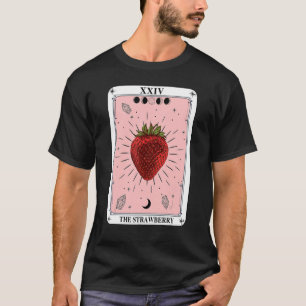 The Strawberry Tarot Card Crescent Moon  Fruit T-Shirt