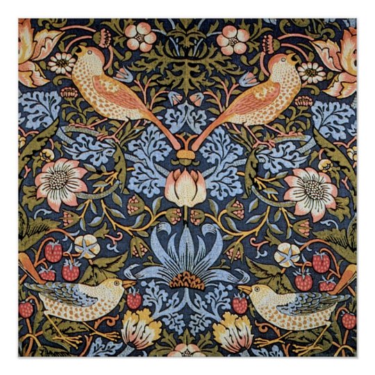 The Strawberry Thief William Morris Poster | Zazzle.co.uk