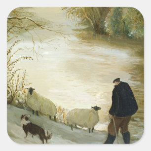 The Stray Sheep Square Sticker
