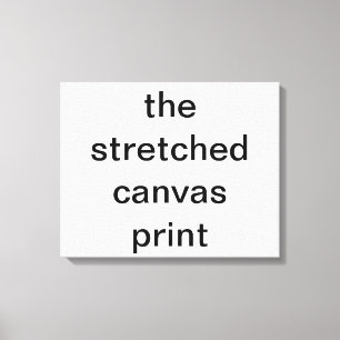 the streched canvas print