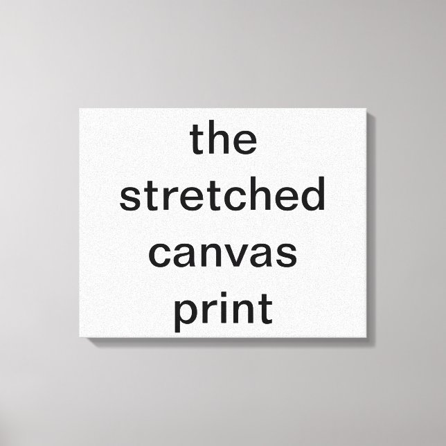 the streched canvas print (Front)
