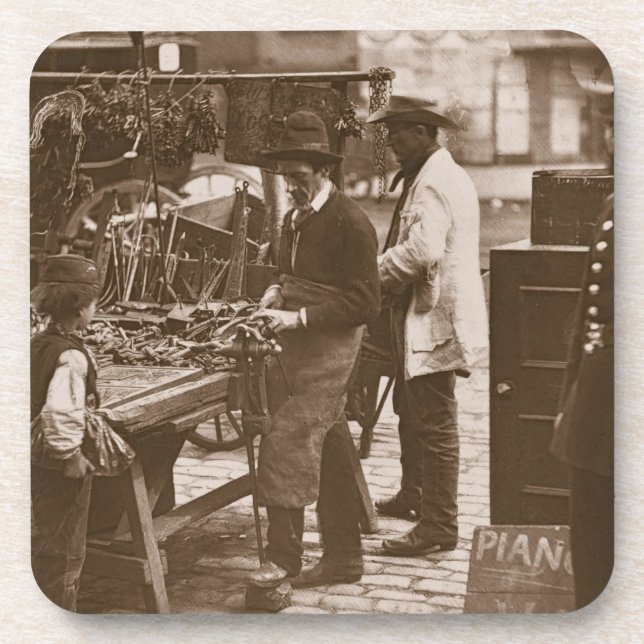 The Street Locksmith, from 'Street Life in London' Coaster (Front)