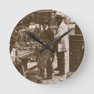 The Street Locksmith, from 'Street Life in London' Round Clock