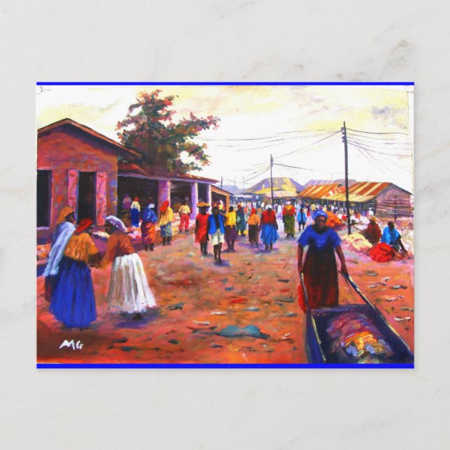 THE STREET OF AFRICA BY MOJISOLA A GBADAMOSI OKUBU POSTCARD (Front)
