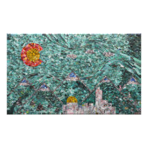 The Streets Of Denver 35x21 Photo Print 