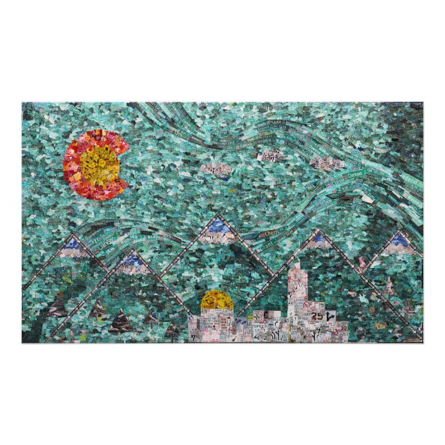 The Streets Of Denver 35x21 Photo Print  (Front)