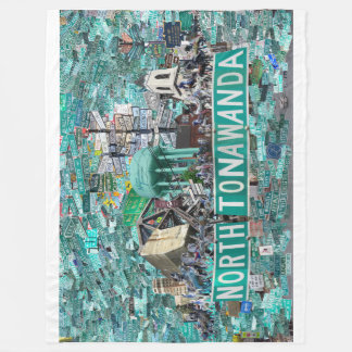 The Streets of North Tonawanda NY  Fleece Blanket