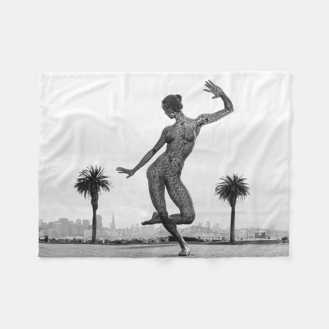 The Strength of a Women Fleece Blanket (Front (Horizontal))