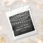The String Lights On Chalkboard Wedding Collection Favour Bags<br><div class="desc">Celebrate in style with these elegant and very trendy wedding favour bags. The design is easy to personalise with your special event wording and your guests will be thrilled when they see these fabulous favour bags. Matching wedding items can be found in the collection.</div>