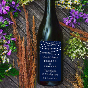 The String Lights On Navy Blue Wedding Collection