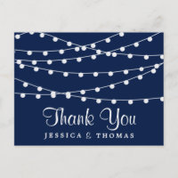 The String Lights On Navy Blue Wedding Collection