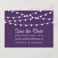 The String Lights On Purple Wedding Collection