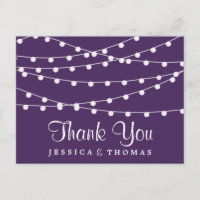 The String Lights On Purple Wedding Collection