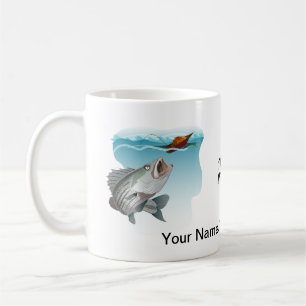 The Striper Bass Fishing Drinks Tea or Coffee Mug