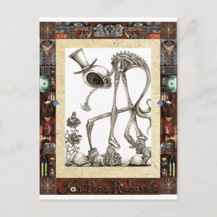 The stroll framed postcard