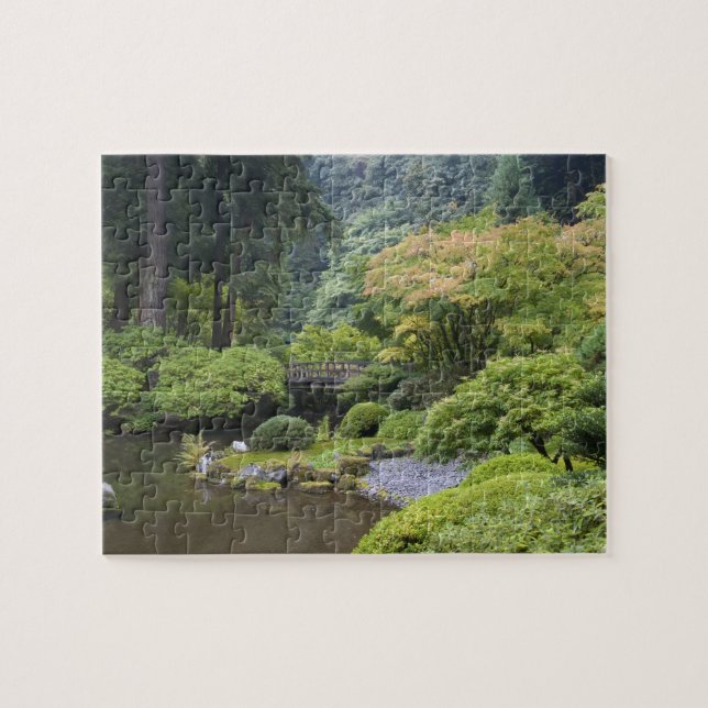 The Strolling Pond with Moon Bridge Jigsaw Puzzle (Horizontal)