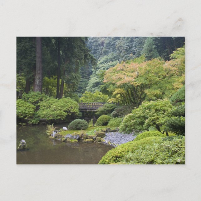 The Strolling Pond with Moon Bridge Postcard (Front)