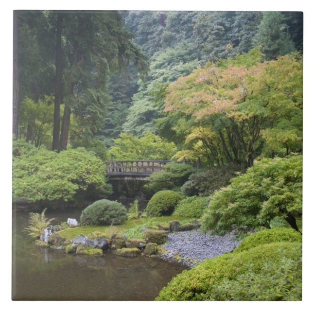 The Strolling Pond with Moon Bridge Tile (Front)