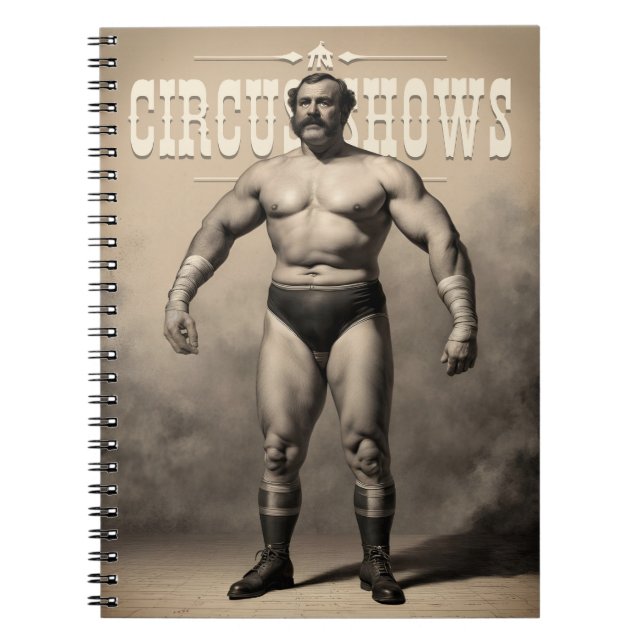 The Strong Man - Spiral Photo Notebook (Front)
