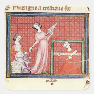 The Strong Woman of the Scriptures Spinning Square Sticker