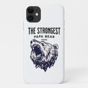 The Strongest Papa Bear, Fathers day Personalise iPhone 11 Case