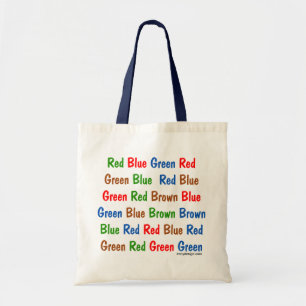 The Stroop Test Colours Tote Bag