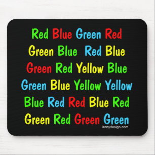 The Stroop Test Mouse Mat