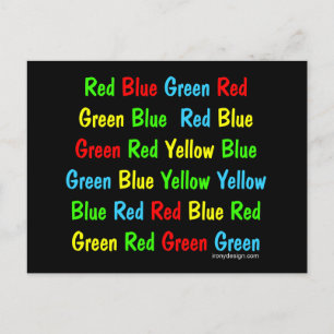 The Stroop Test Postcard