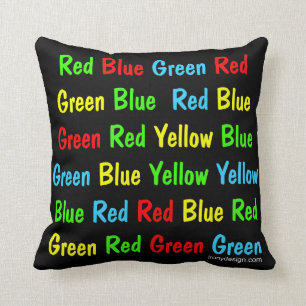 The Stroop Test Poster Cushion