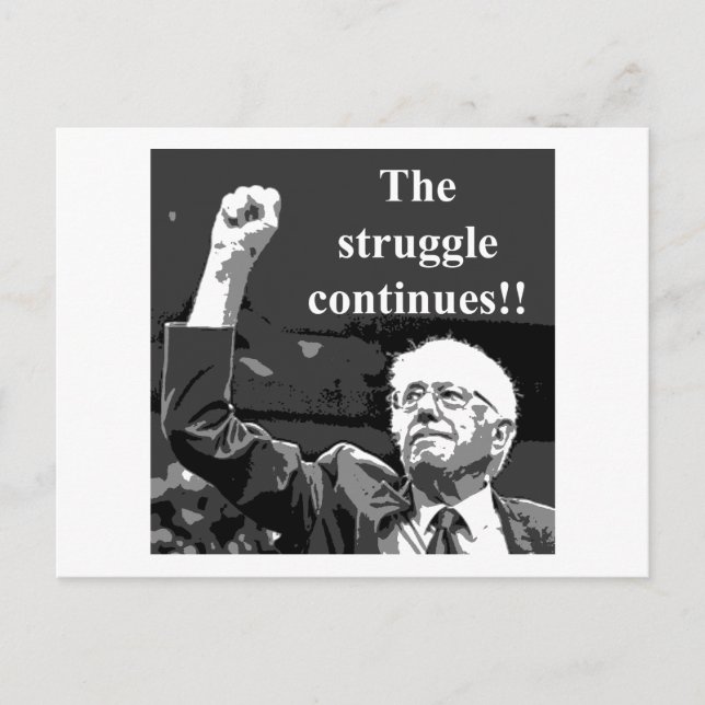 The struggle continues postcard (Front)