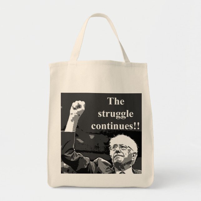 The struggle continues tote bag (Front)