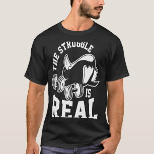 The Struggle Is Real Cute Penguin For Women Men Pe T-Shirt