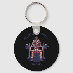 The Stter Christian Psalm 28 7 Gym Meme Key Ring