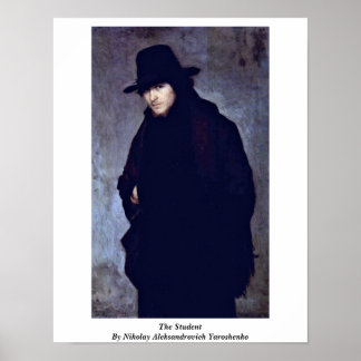 The Student By Nikolay Aleksandrovich Yaroshenko Poster