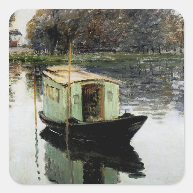 The Studio Boat Square Sticker (Front)