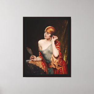 The Studio Mirror by Albert Henry Collings Canvas Print