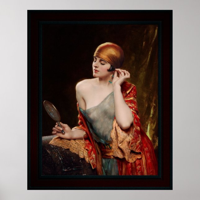 The Studio Mirror  by Albert Henry Collings Poster (Front)
