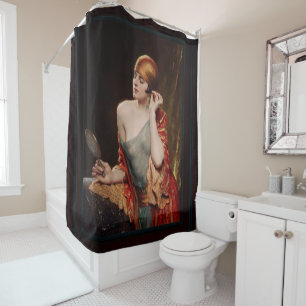 The Studio Mirror by Albert Henry Collings Shower Curtain