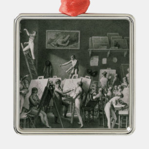 The Studio of Jacques Louis David Metal Tree Decoration
