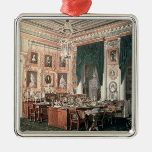 The Study of Alexander III  at Gatchina Palace Metal Tree Decoration