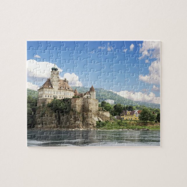 The stunning Schonbuhel Castle sits above the Jigsaw Puzzle (Horizontal)