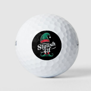 The Stylish Elf Group Matching Family Christmas Golf Balls
