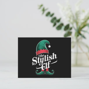 The Stylish Elf Group Matching Family Christmas Holiday Postcard