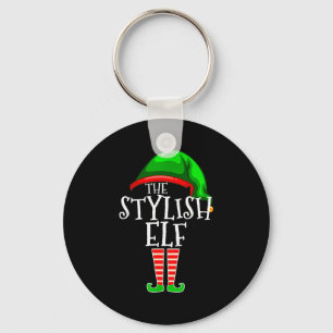 The Stylish Elf Group Matching Family Christmas  Key Ring