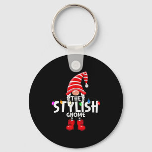 The Stylish Gnome Christmas Matching Pajama Key Ring